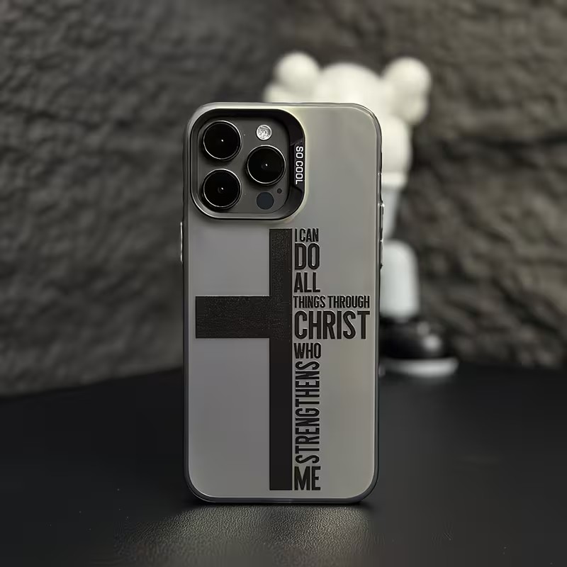 Phone Cases Iphone 13 - เคสโทรศัพท์กันรอยนิ้วมือ ลายกางเขน สำหรับ iPhone 17 16