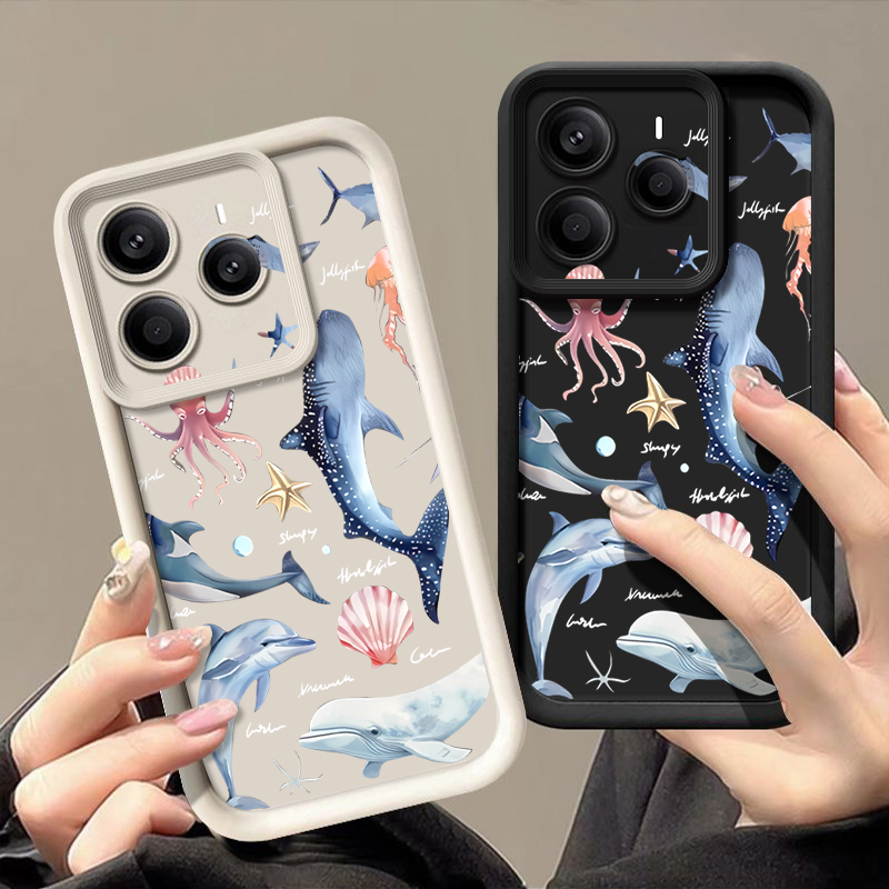 Phone Cases Xiaomi 15 - เคสโทรศัพท์ลายโลมาสุดน่ารัก สำหรับ Xiaomi Redmi Note 15
