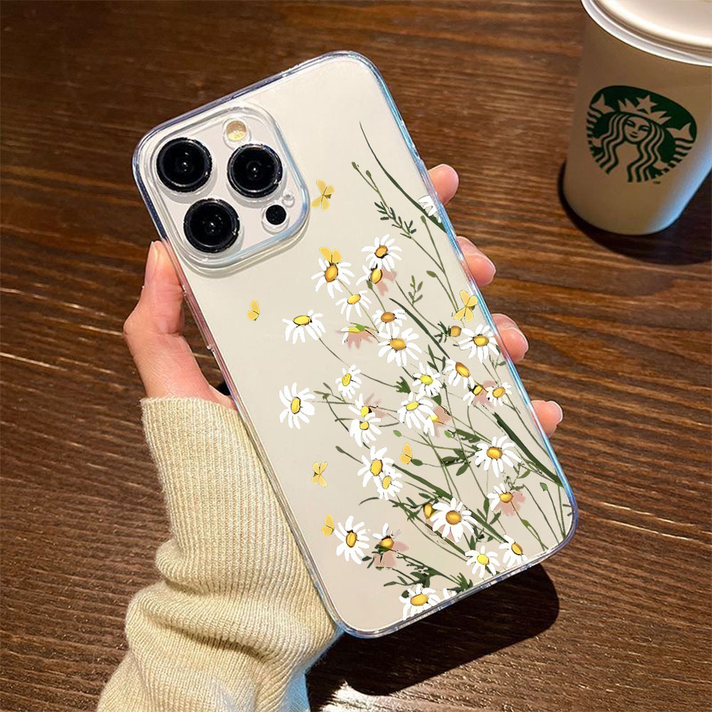Phone Cases Xr Iphone - เคสโทรศัพท์ลายดอกเดซี่ใหม่ สำหรับ iPhone 13 12 Mini
