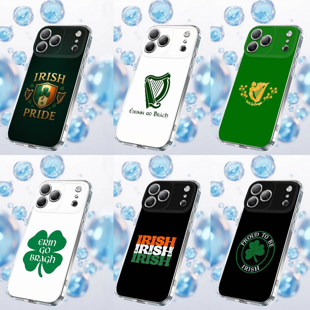 Phone Cases Ireland - เคสโทรศัพท์ลายธงไอร์แลนด์ ไอริชฮาร์ป เอรินโกบรัค สำหรับ iPhone 18