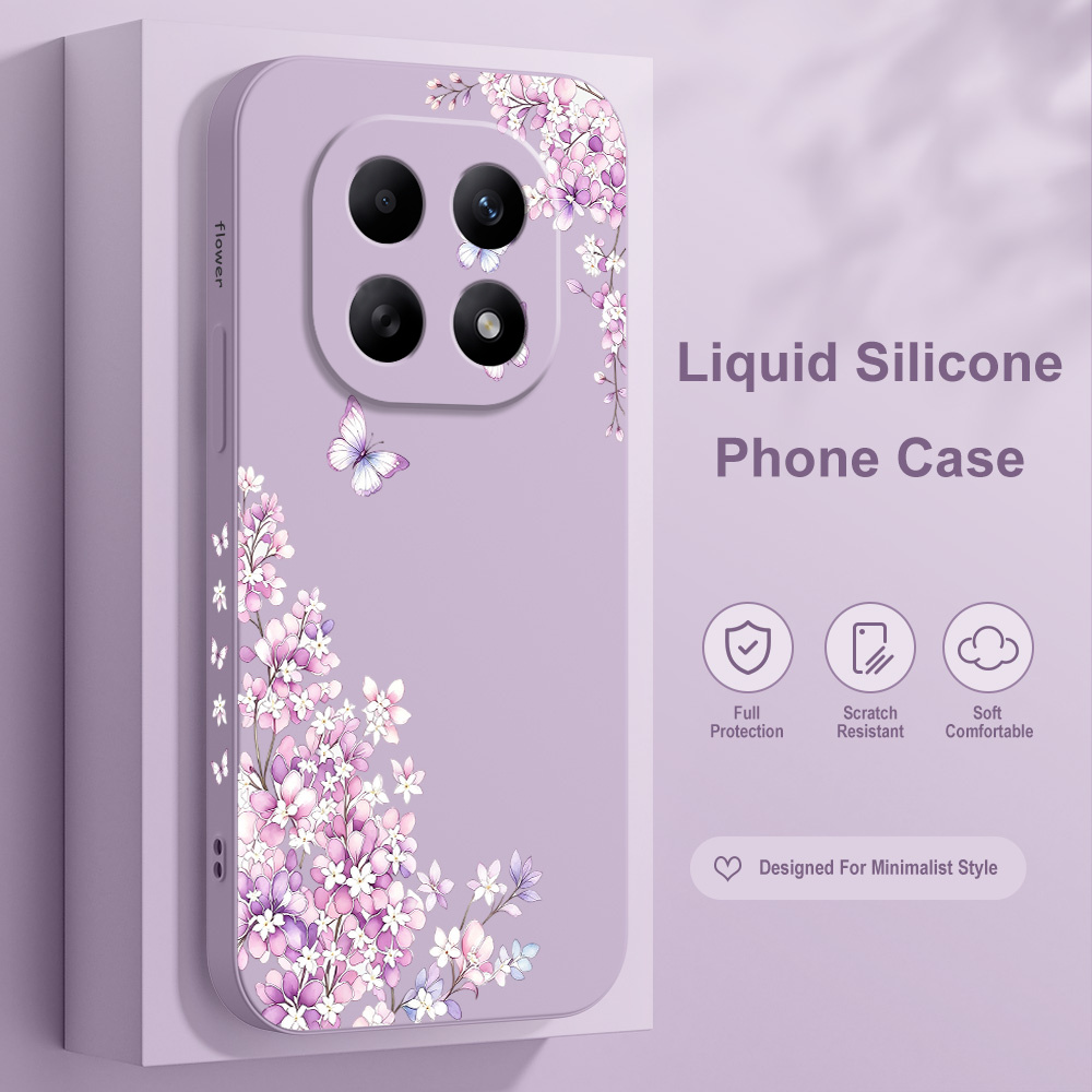 เคสโทรศัพท์ลายดอกไม้สีม่วงสำหร - Phone Cases Xiaomi 15 บทวิจารณ์และราคา