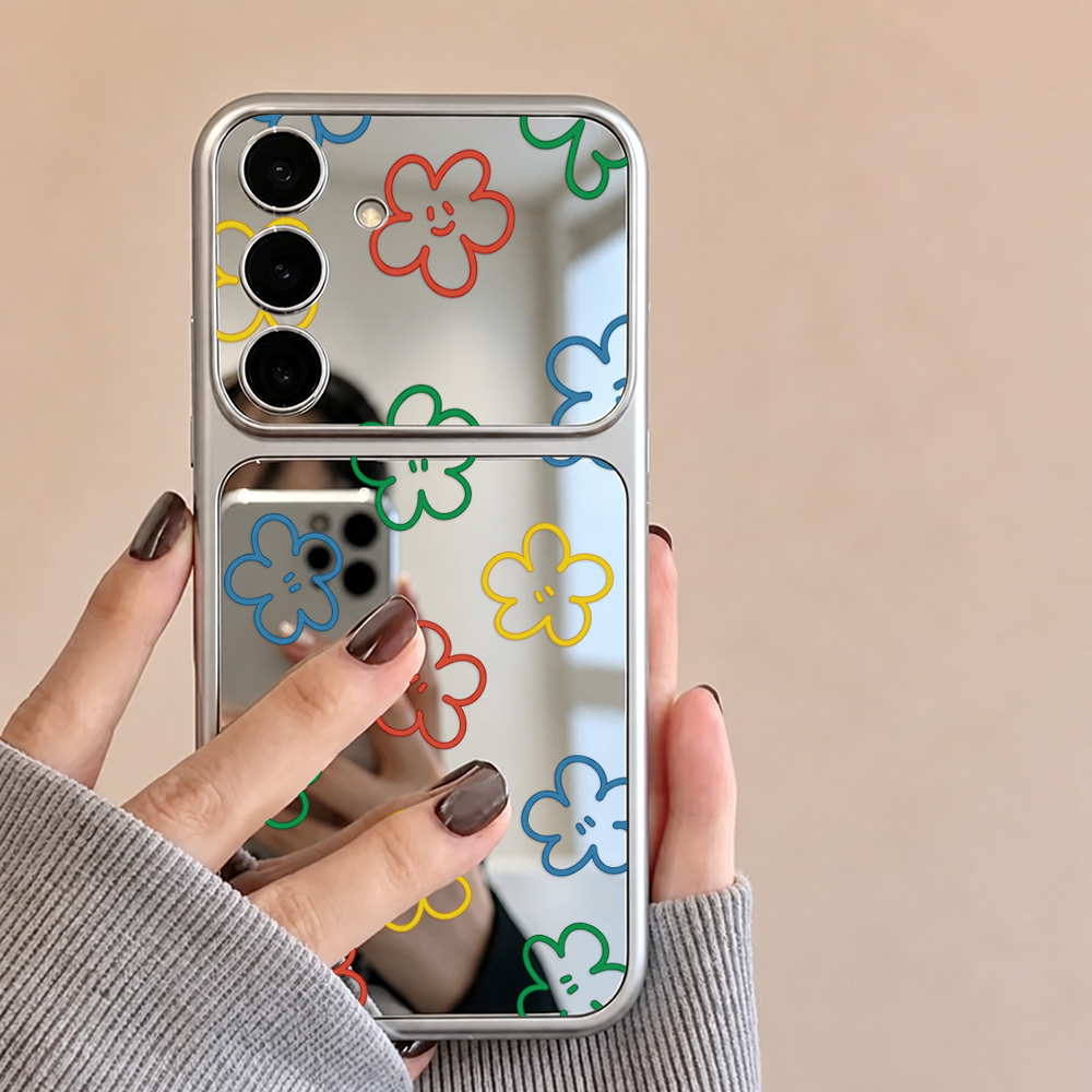 เคสโทรศัพท์ลายดอกไม้พร้อมกระจก - Phone Cases Galaxy A16 5G บทวิจารณ์และราคา