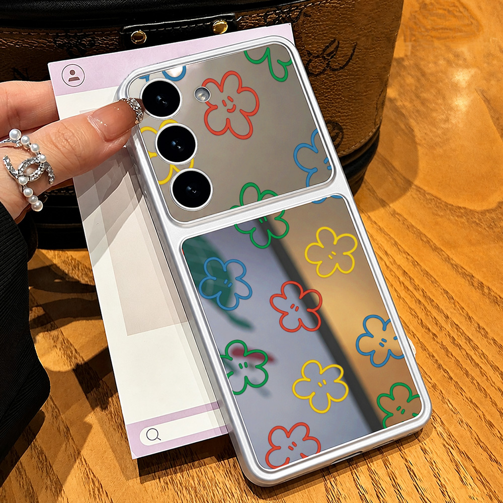 เคสโทรศัพท์ลายดอกไม้พร้อมกระจก - Phone Cases Galaxy A16 5G บทวิจารณ์และราคา